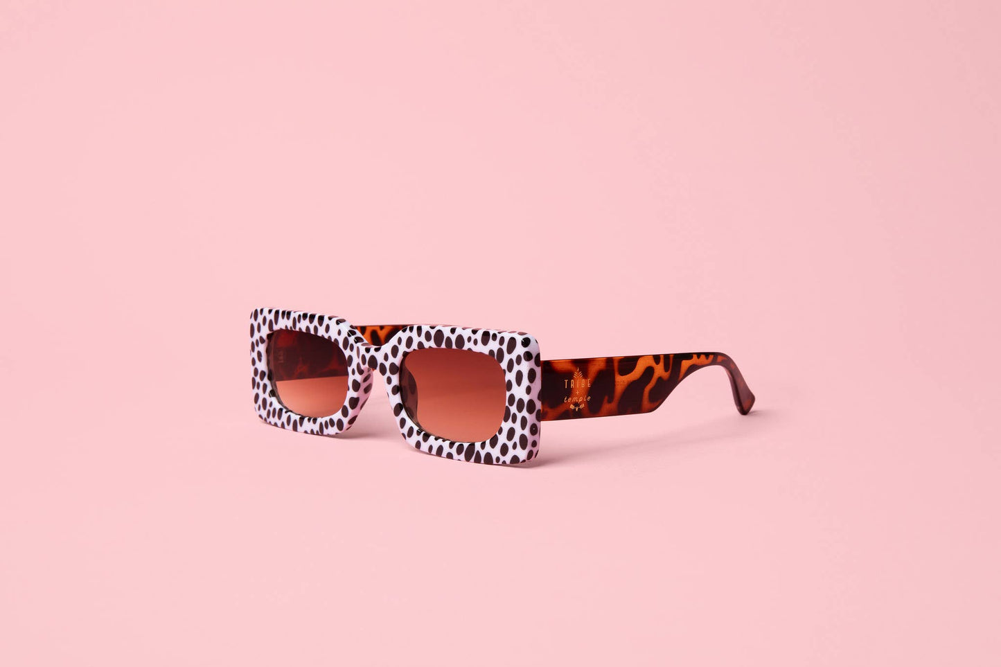 Spot Me If You Can Mixed Print Sunglasses