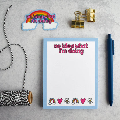 No Idea What I’m Doing Notepad | Rainbow Stationery