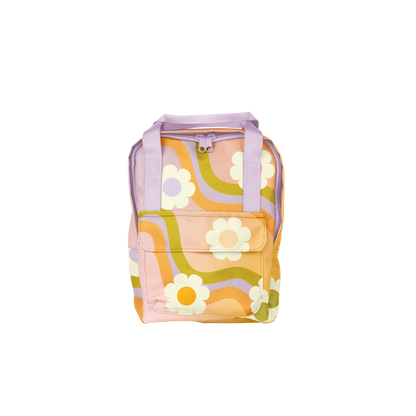 Mini Backpack: Wavy Daisy