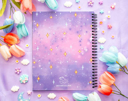 Study Night Spiral Lined Notebook (7x9")