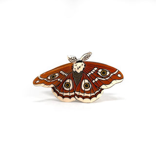 Lunar Moth Hair Claw Clip, Witchy, Celestial, Nature inspire