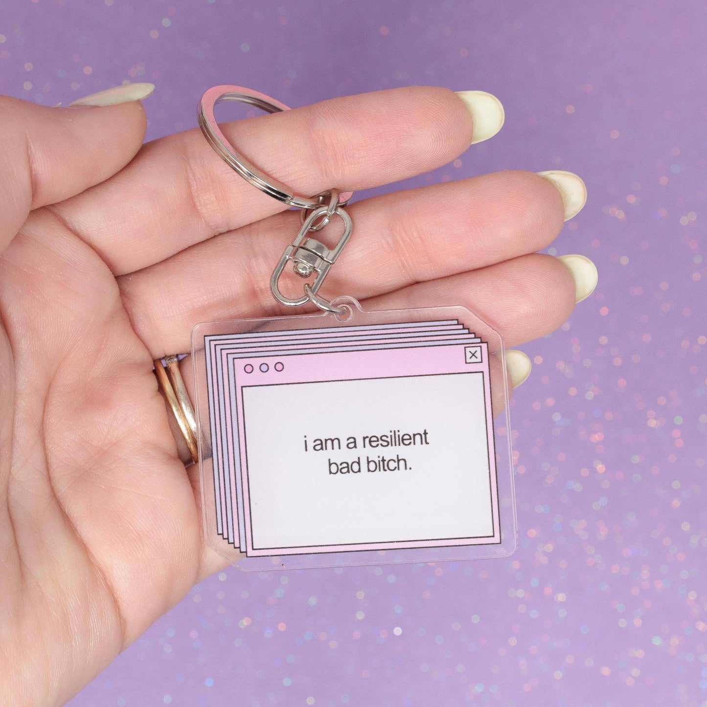 I'm A Resilient Bad Bitch Keychain