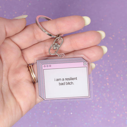 I'm A Resilient Bad Bitch Keychain