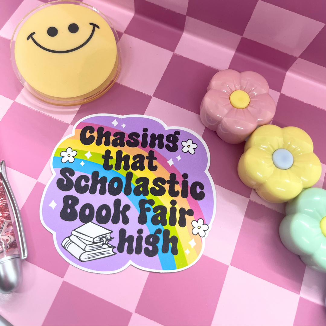 Chasing Scholastic Book Fair| Sticker Die Cut: Bundled