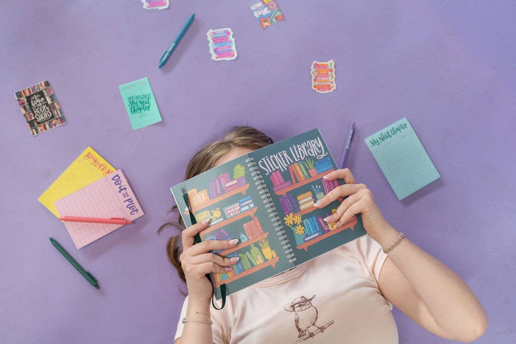 Booked and Busy Notepad – Cute Bookish Reading Stationery