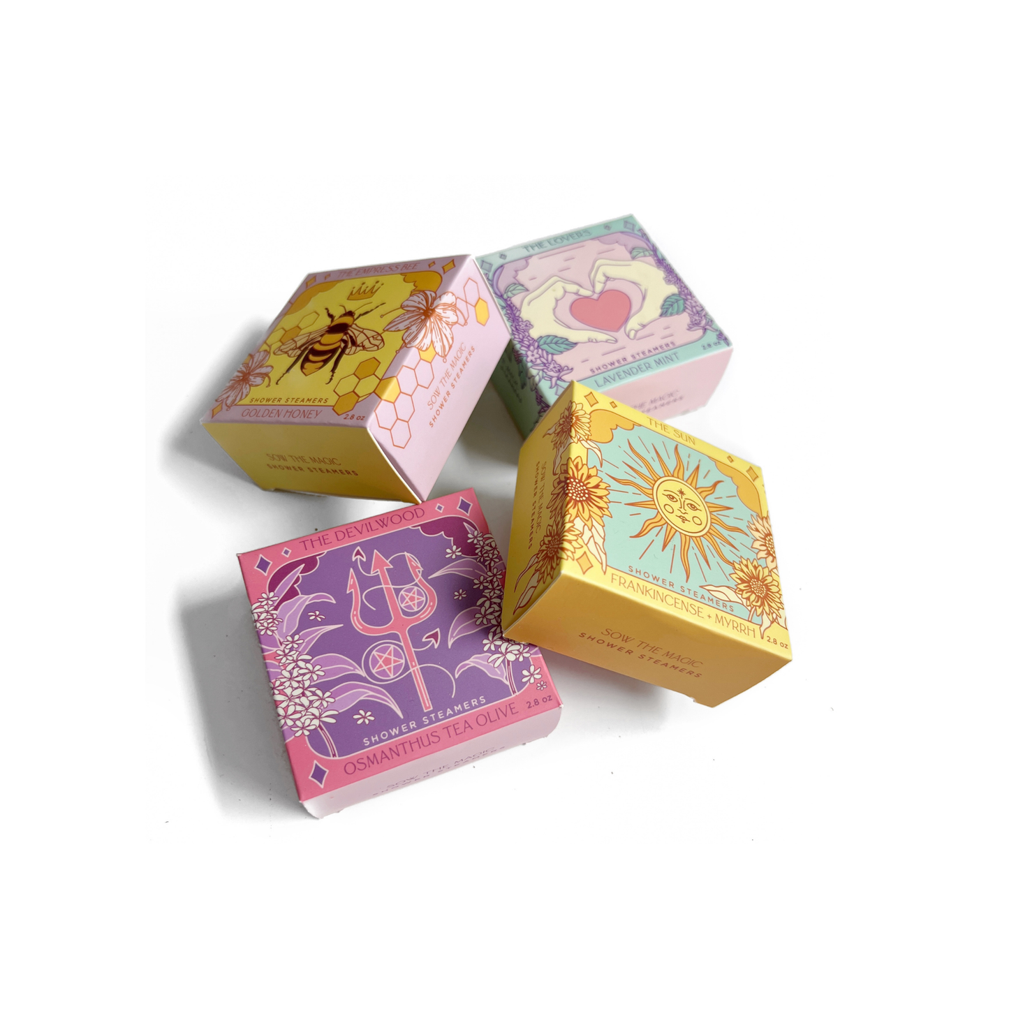 The Lovers Shower Steamer Set in Lavender Mint