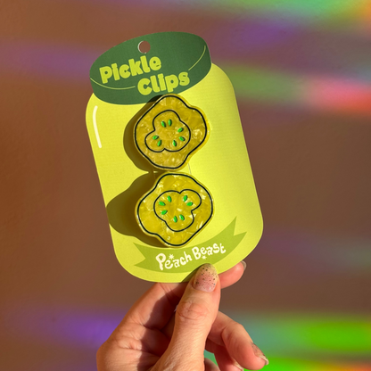 Pickle Hair Clip Set