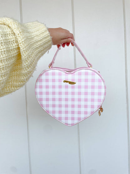 Pink Picnic Heart Bag