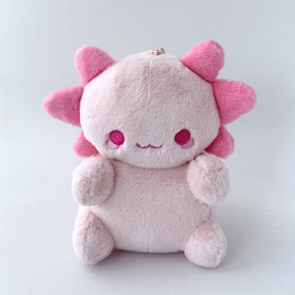 Pink Axolotl Nugget Keychain Plushie