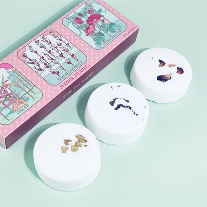 Floral Tarot Shower Steamer Trio With Botanicals