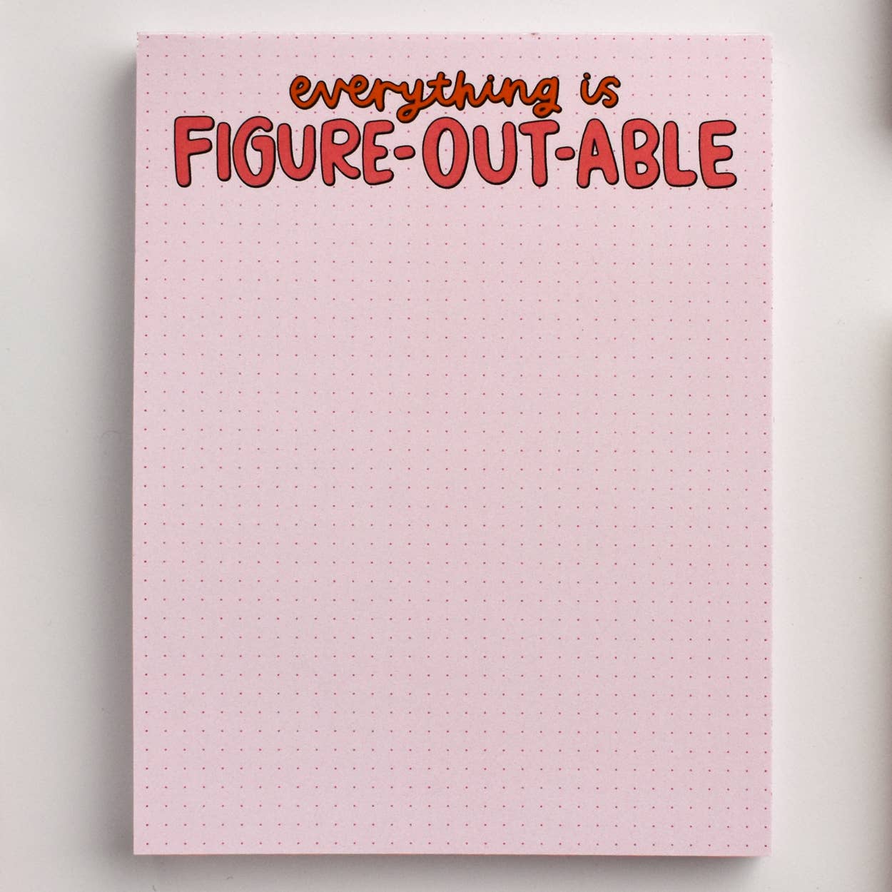 Figure Out Able Notepad | Inspirational Stationery