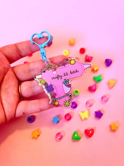 Crafty Lil Bitch Keychain