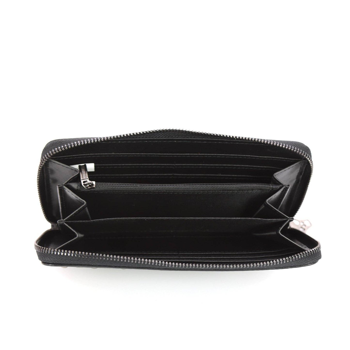 Embossed Skull Wallet in Vinyl