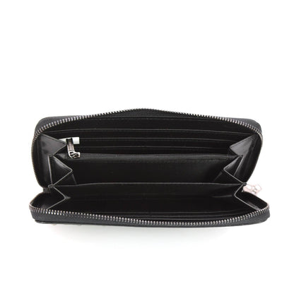 Embossed Skull Wallet in Vinyl
