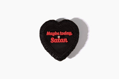 Maybe Today Satan Heart Candle (funny gifts, dark humor)
