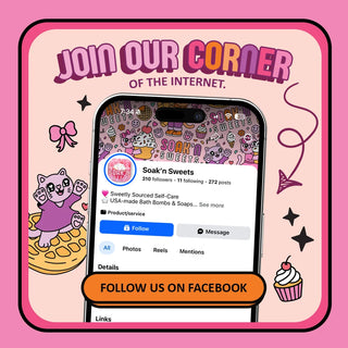follow soak'n sweets on facebook