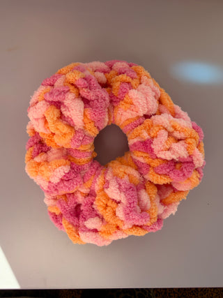 Orange-Pink Scrunchie