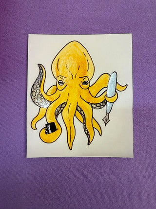 Max’s Ink Pen Octopus Sticker