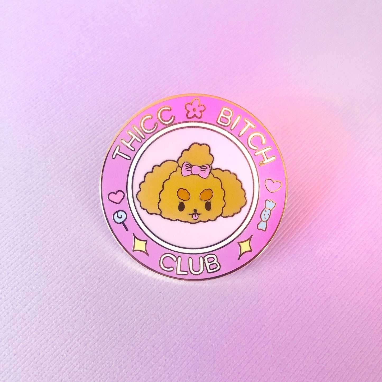 Thicc Bitch Enamel Pin