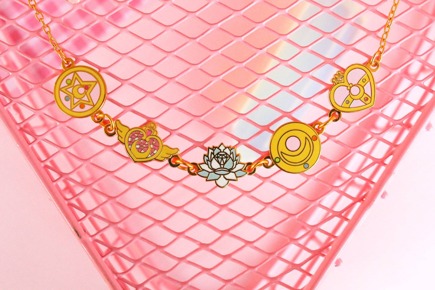Moon Compacts Necklace