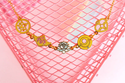 Moon Compacts Necklace
