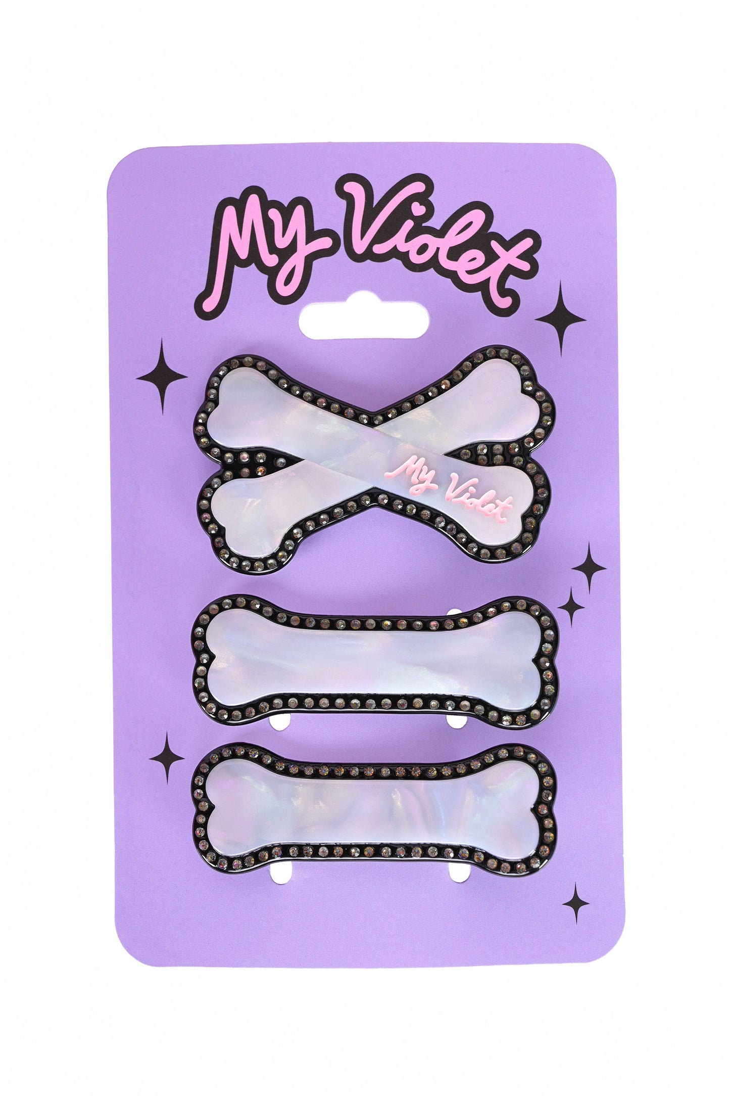 3 Piece Bone Hair Clip Set