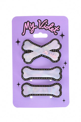 3 Piece Bone Hair Clip Set