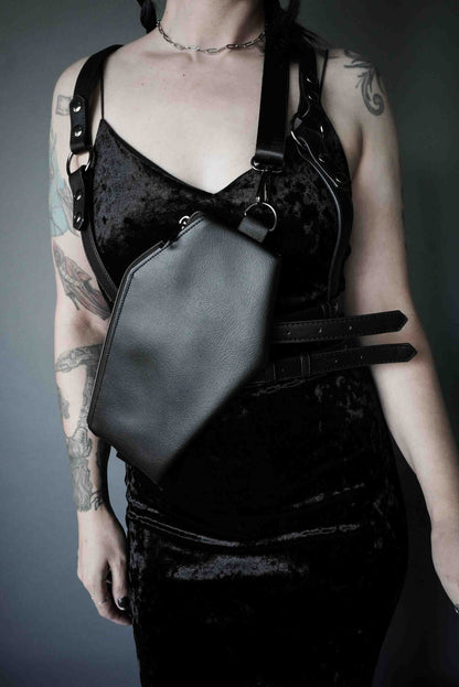 Slim Coffin Sling Bag - Black