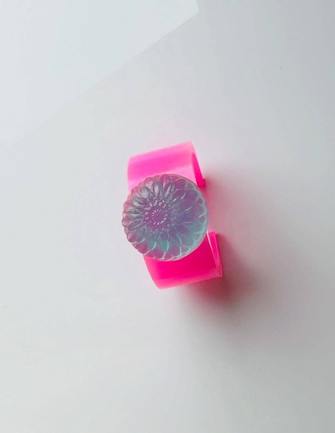 Blue Dahlia Hot Pink Cuff