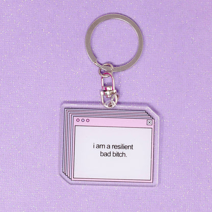 I'm A Resilient Bad Bitch Keychain