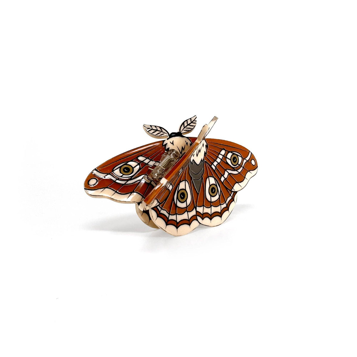 Lunar Moth Hair Claw Clip, Witchy, Celestial, Nature inspire