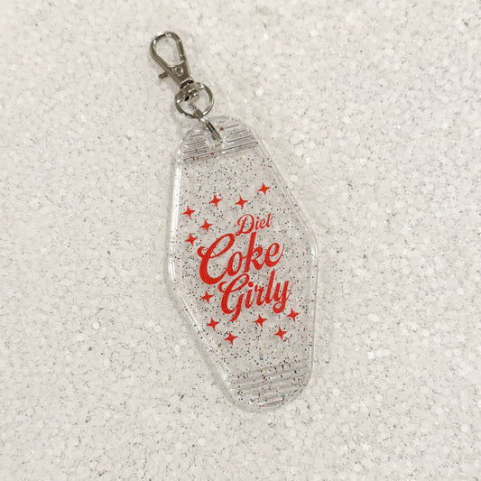 Diet Coke Girly Bag Charm Keychain