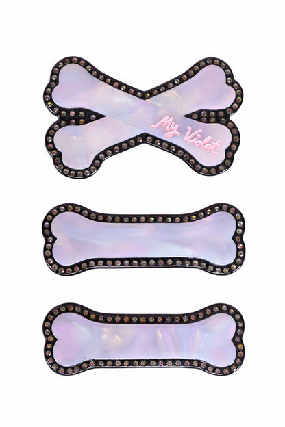 3 Piece Bone Hair Clip Set