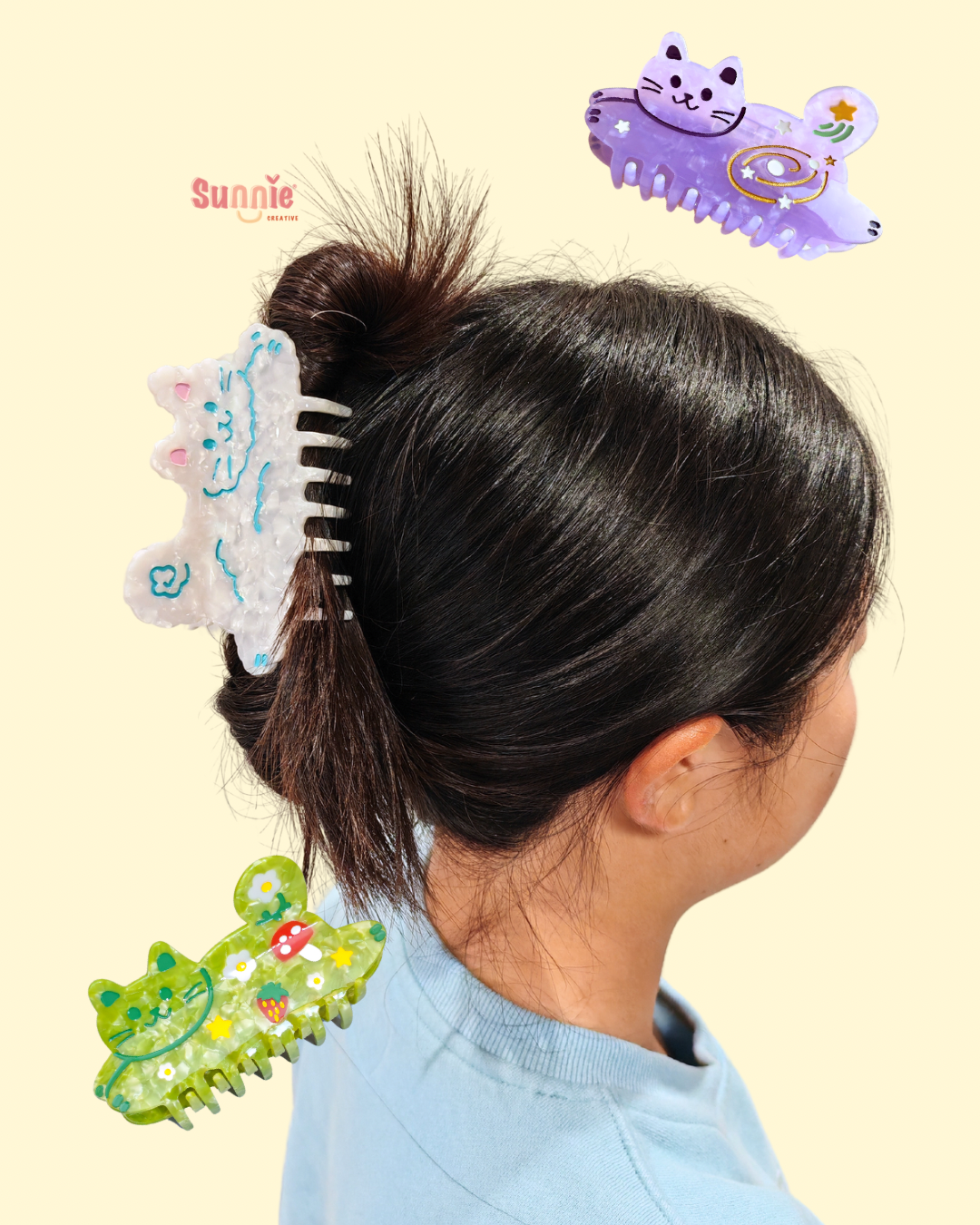 Cloud Cat Hair Clip