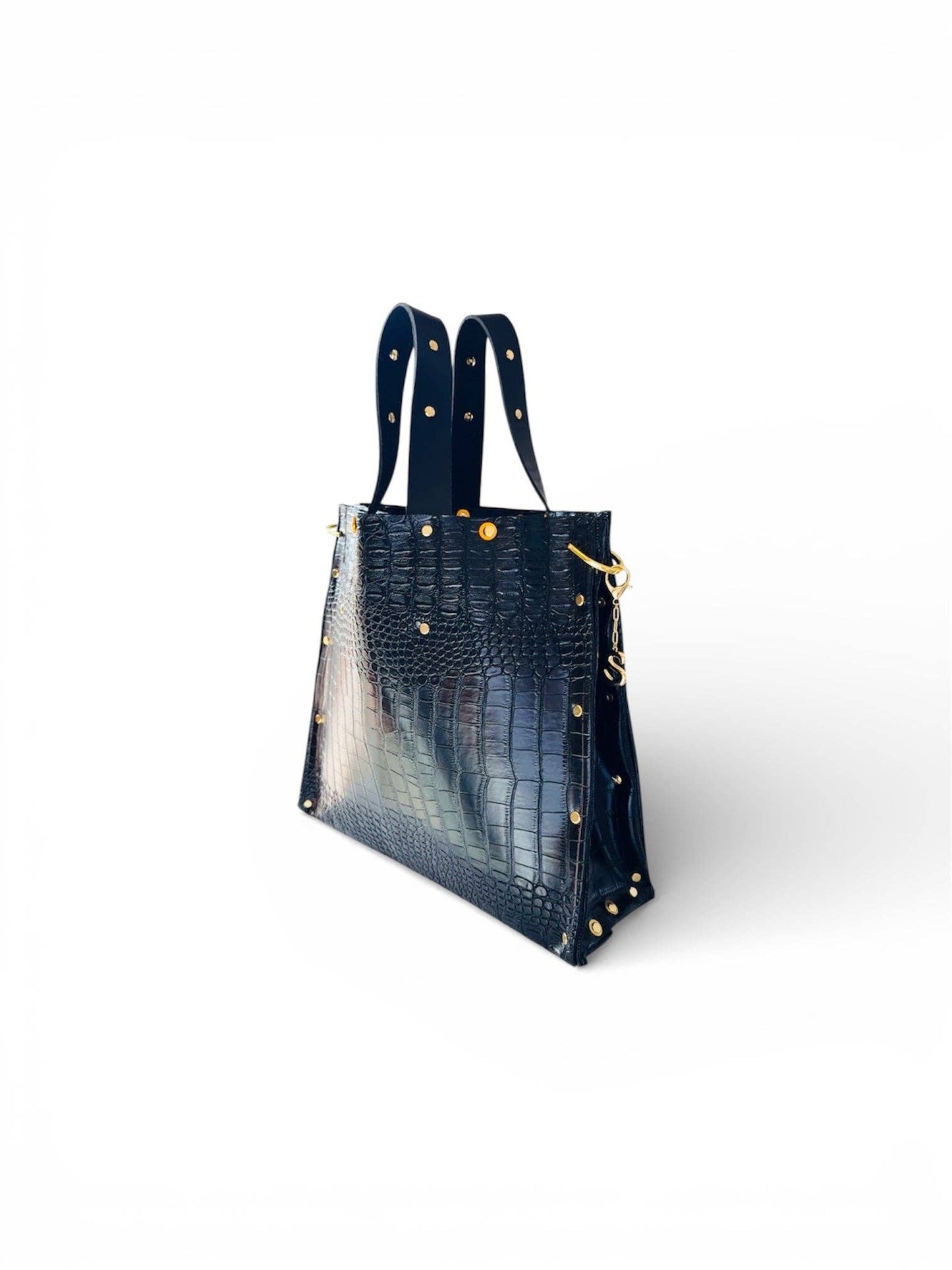 Black Dahlia Croc Tote