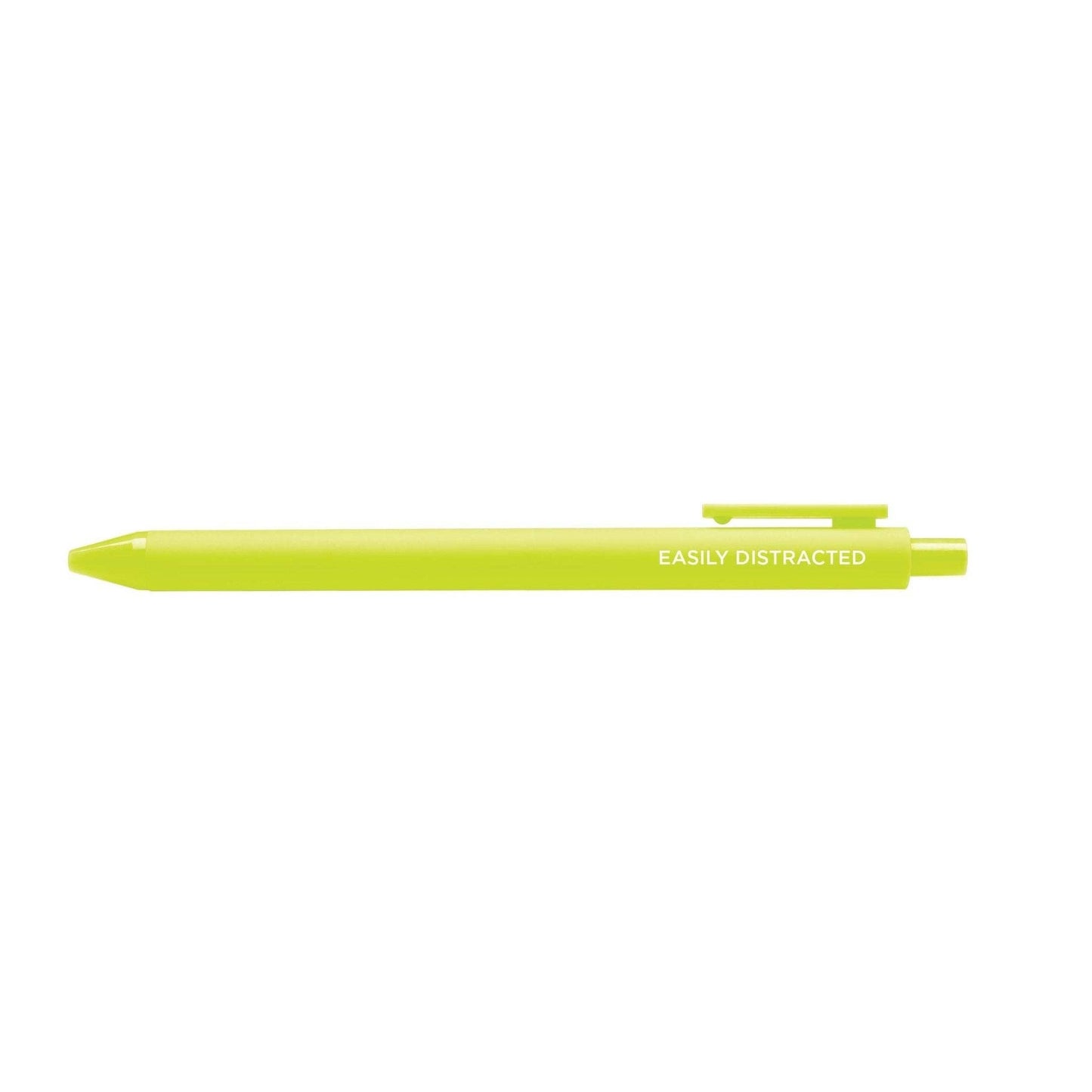 Easily distracted jotter gel pen