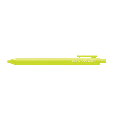 Easily distracted jotter gel pen