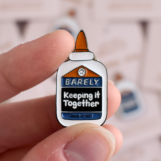 Barely Keeping It Together Enamel Lapel Pin
