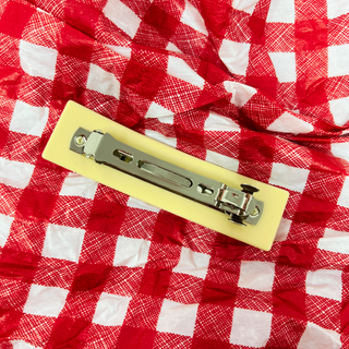 Salted Yellow Butter French Barrette Hair Clip
