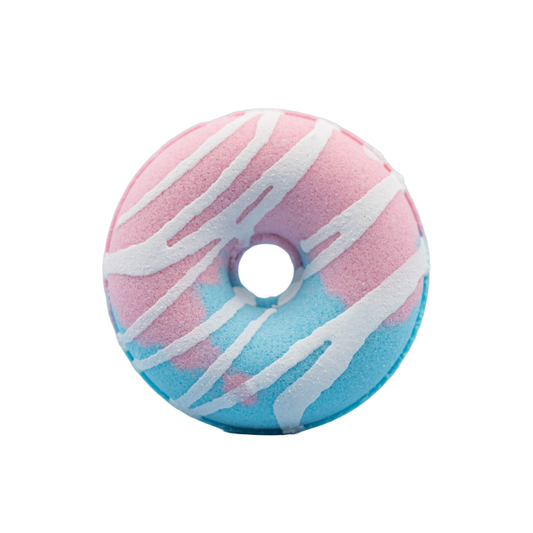 Sweet Cotton Candy Donut Bath Bomb