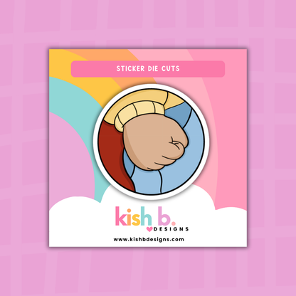 Mr. Read's Fist  | Sticker Die Cut: Individually