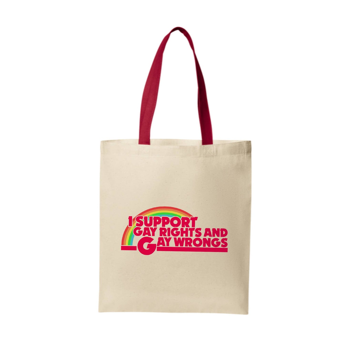 I Support Gay Rights and Gay Wrongs Tote Bag
