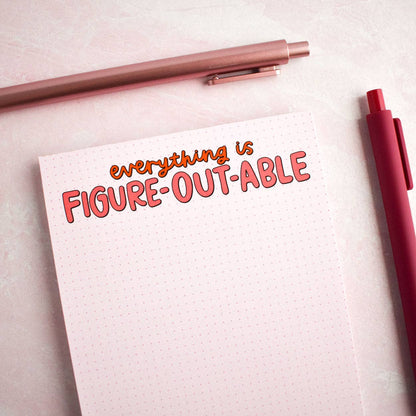 Figure Out Able Notepad | Inspirational Stationery