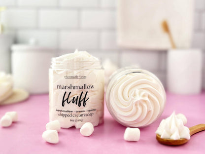 Marshmallow Fluff Whipped Soap & Foaming Sugar Scrub: Overstimulated Soap / 2