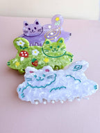 Cloud Cat Hair Claw Clip