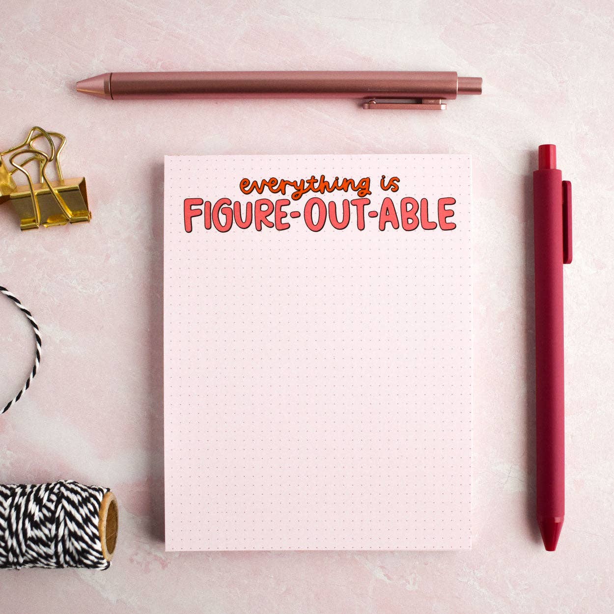 Figure Out Able Notepad | Inspirational Stationery