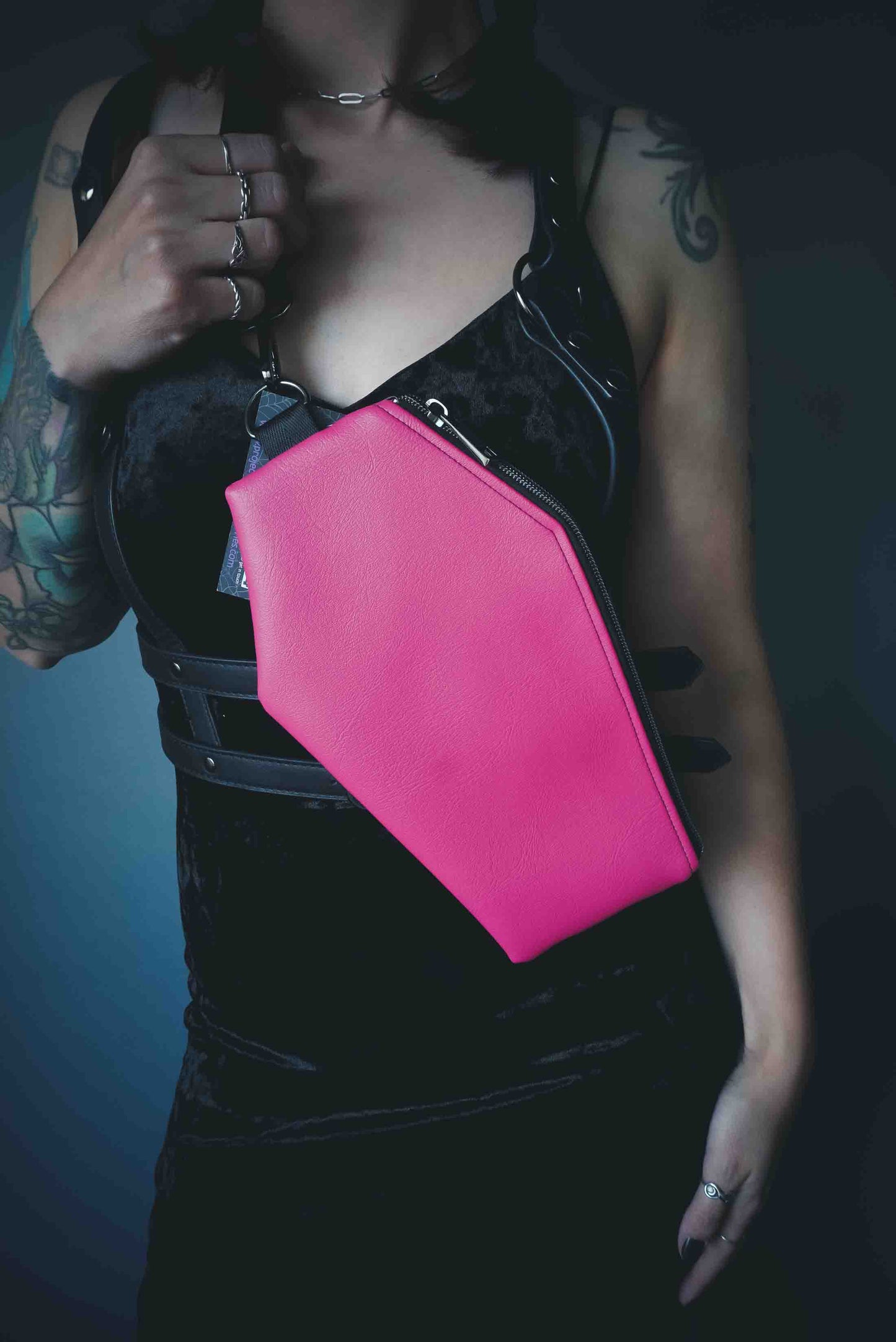 Slim Coffin Sling Bag - Black
