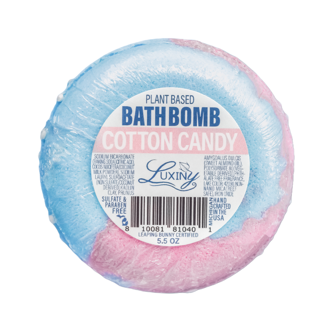 Sweet Cotton Candy Donut Bath Bomb