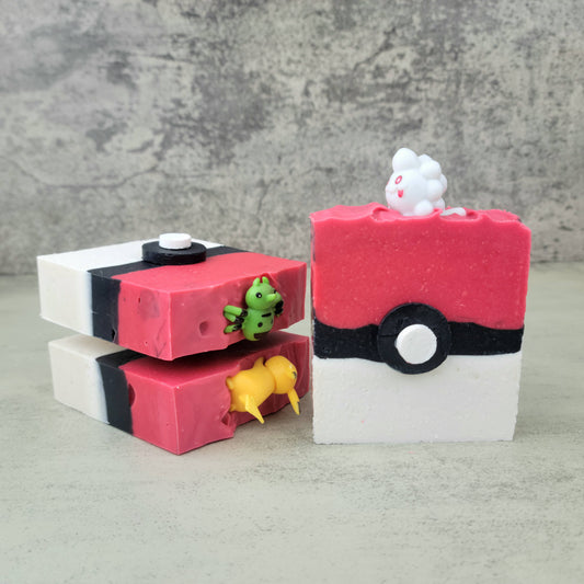 Pokéball Cold Process Soap