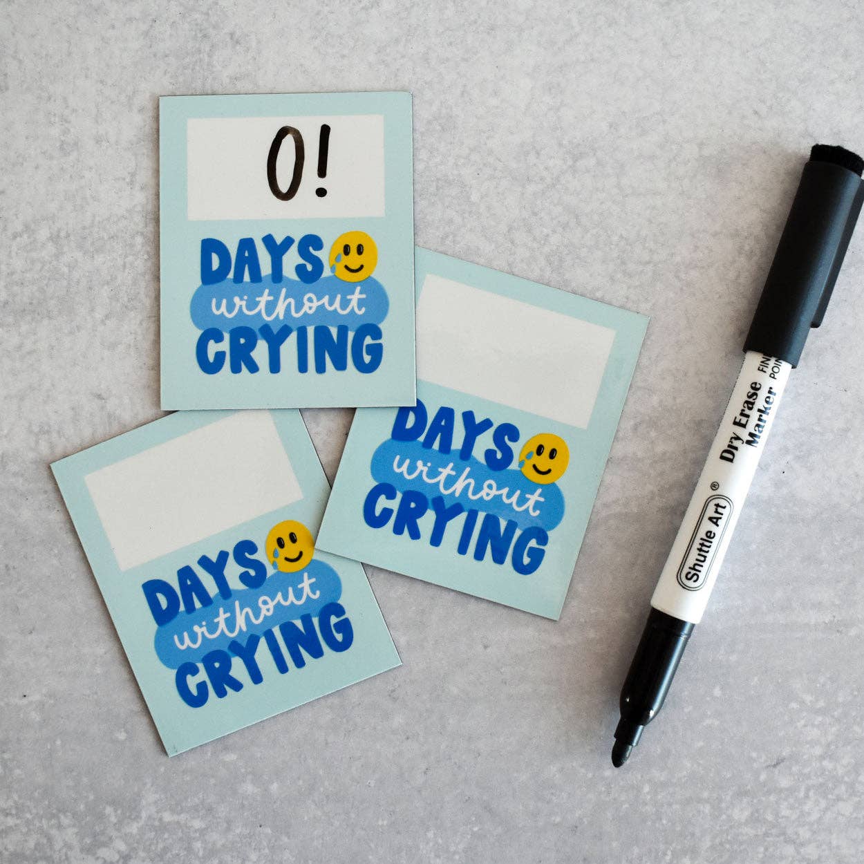 Days Without Crying Dry-Erase Fridge Magnet